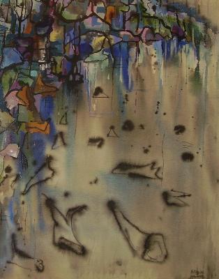 Sample artwork by Bobs Zema Warbain Cogill Haworth (1904 - 1988), known for landscape painting, illustration, murals, pottery - View similar artists and auction records